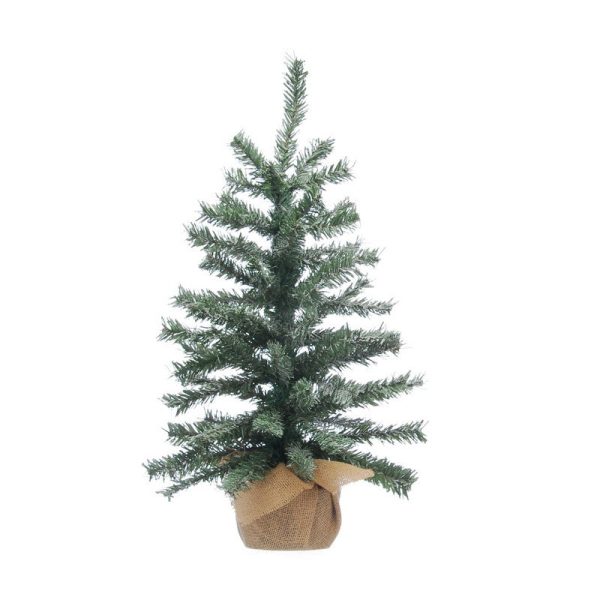 3 Foot Burlap Base Christmas Tree Artificial - Ornament 136 Tips