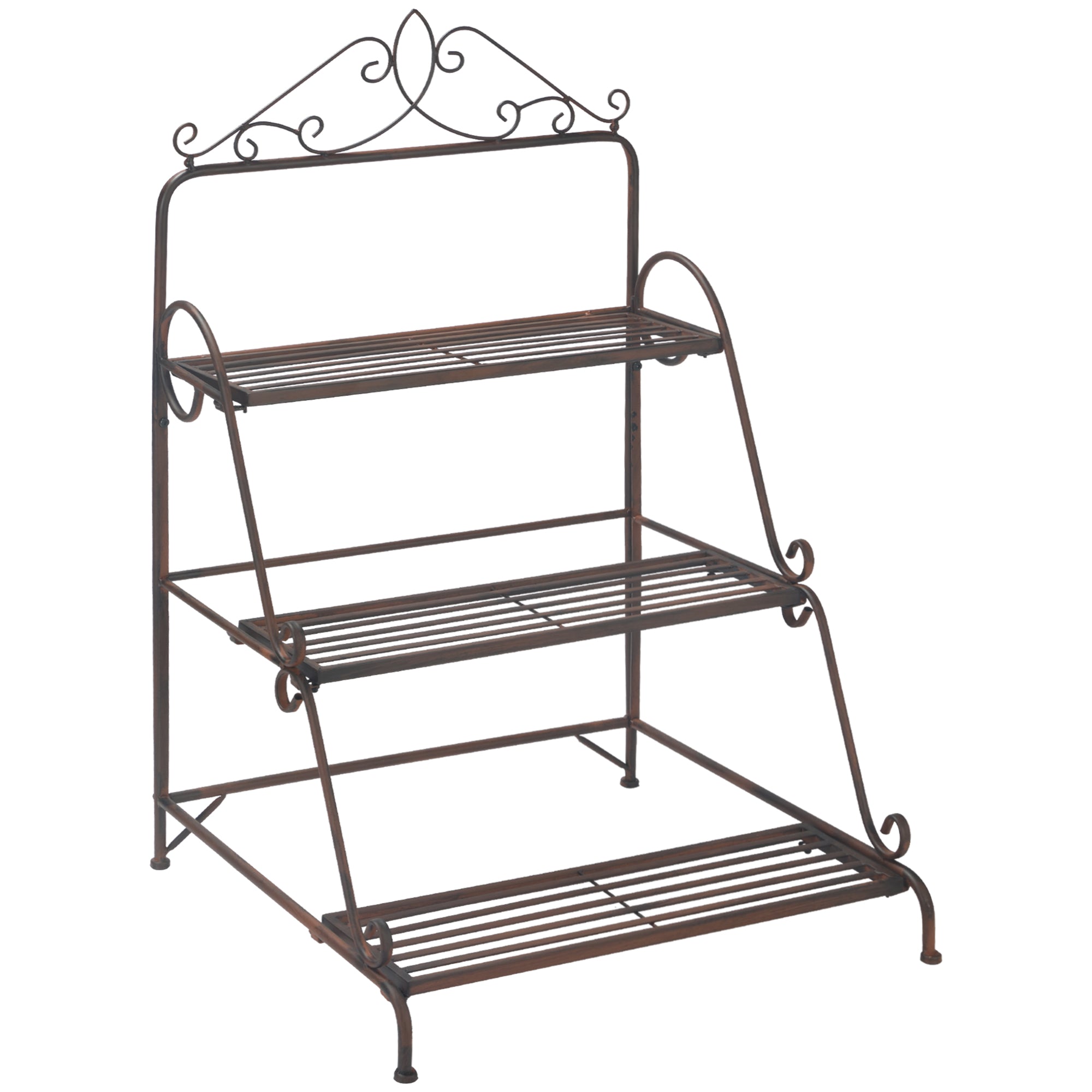 3 Tier Stair Style Metal Plant Stand