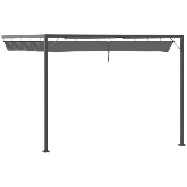 3M Outdoor Pergola Retractable Canopy Wall Mounted Gazebo Patio Shelter Sun Shade