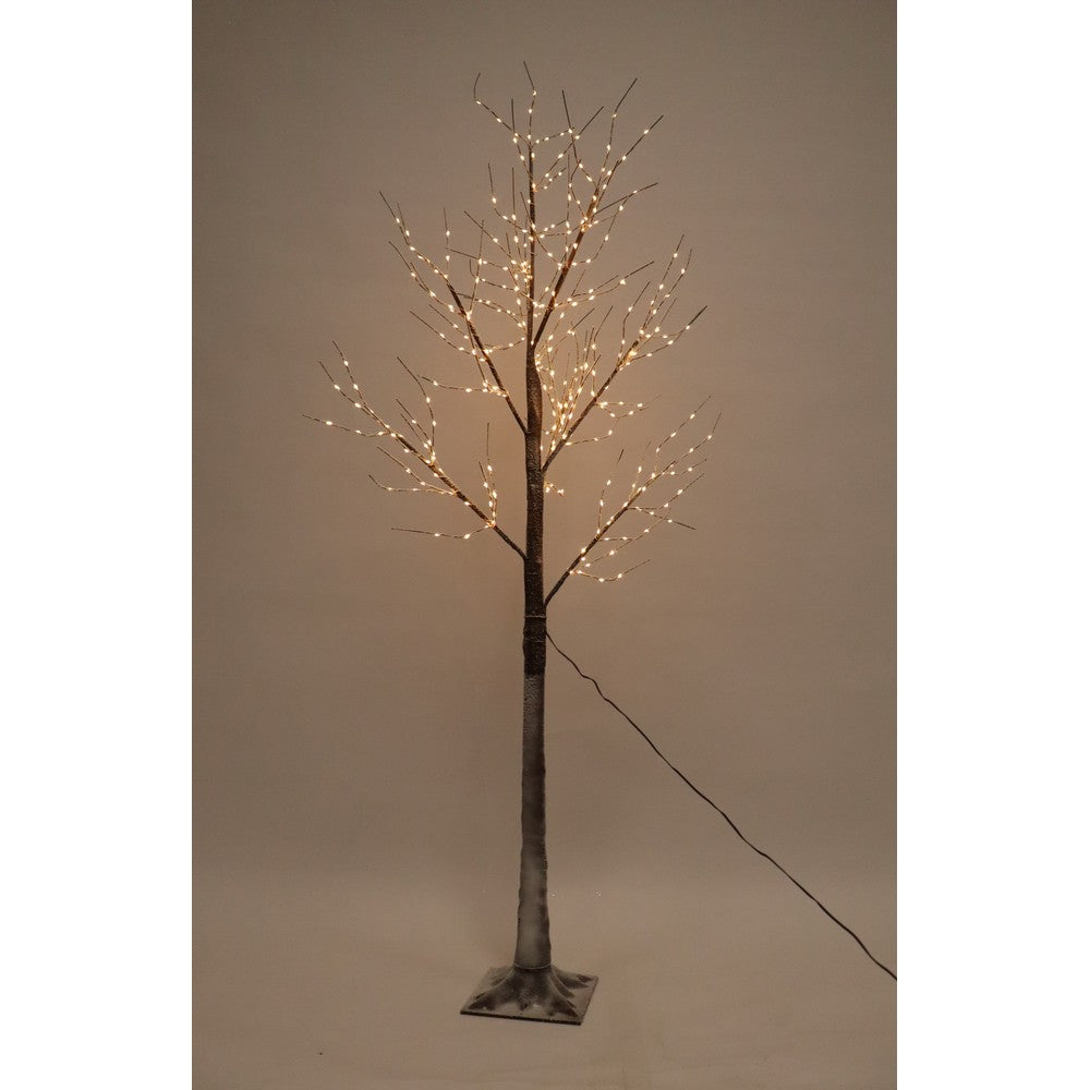 6ft Christmas Tree Light Feature Black with LED Lights Warm White