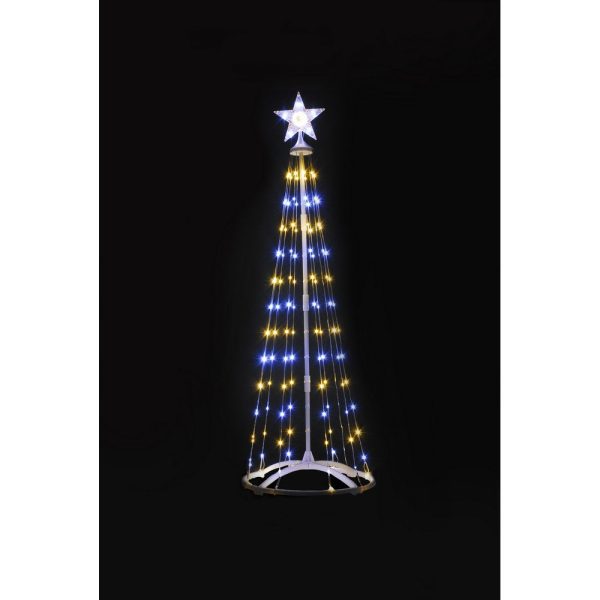 6ft Christmas Tree Light Feature with LED Lights Multicoloured