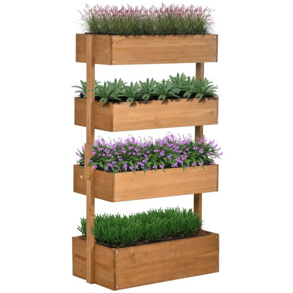 80cm x 45cm x 142cm 4-Tier Raised Garden Bed