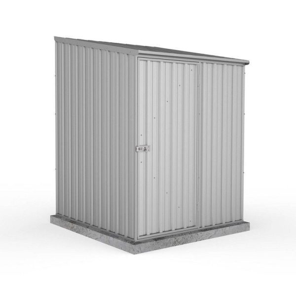 Absco Space Saver 4' 11" x 4' 11" Pent Shed Steel Zinc - Classic