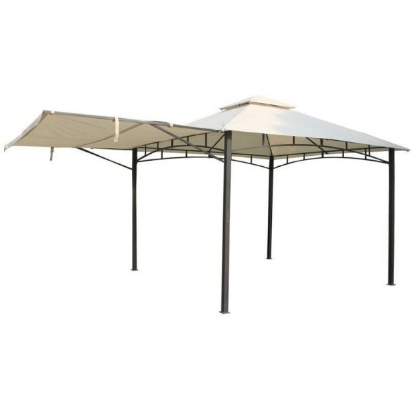 Algarve Garden Gazebo by Royalcraft with a 3 x 3M Grey Canopy