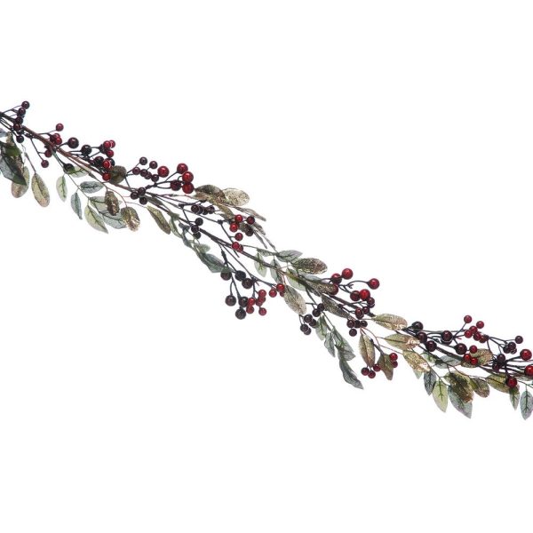 Berries & Leaves Garland Christmas Decoration - 180cm