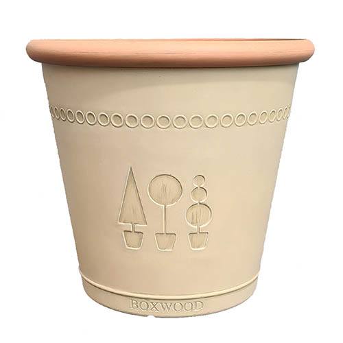 Boxwood Acorn 33cm Brown Planter