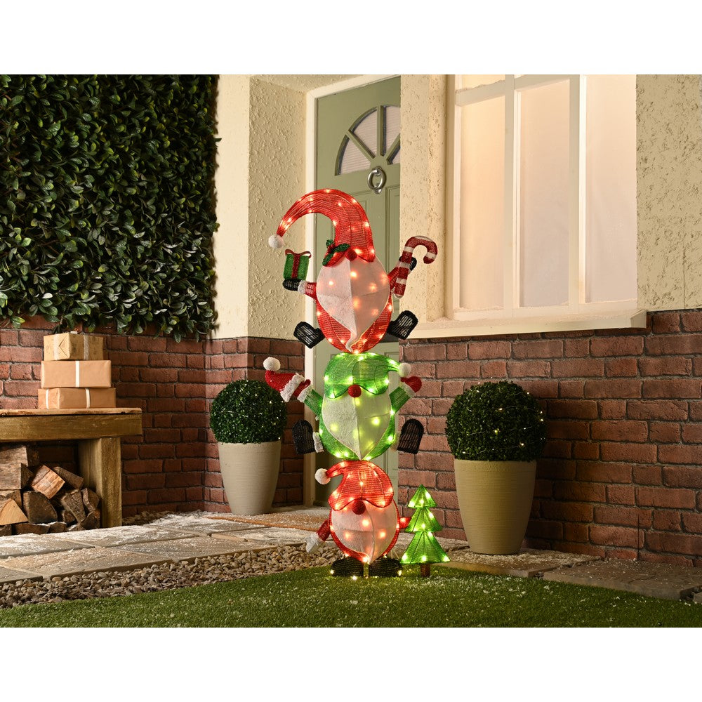 Christmas Christmas LED Christmas Stack of Gonks - 120cm