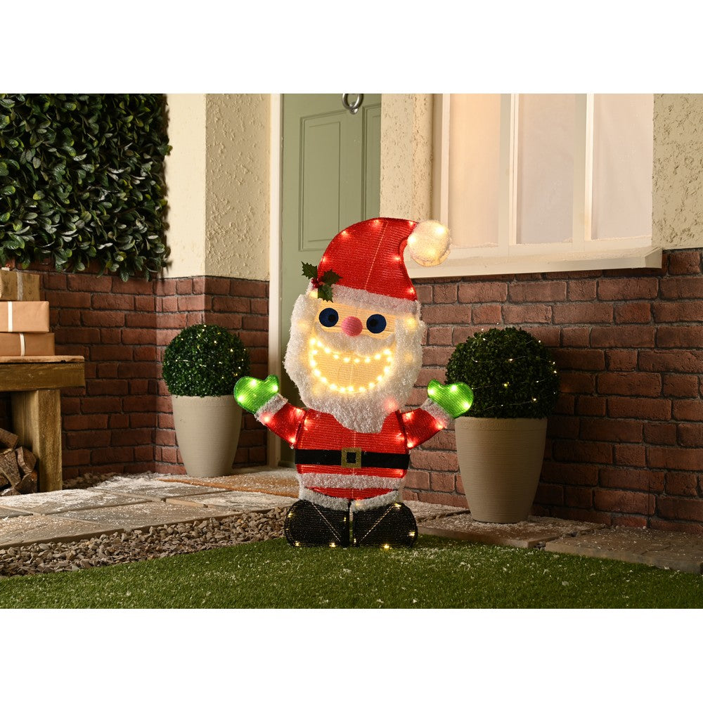 Christmas LED Christmas Musical Santa - 91cm