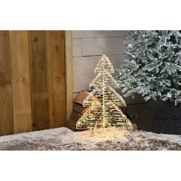 Christmas LED Christmas Star Shimmer Xmas Tree - Multifunction - 60cm