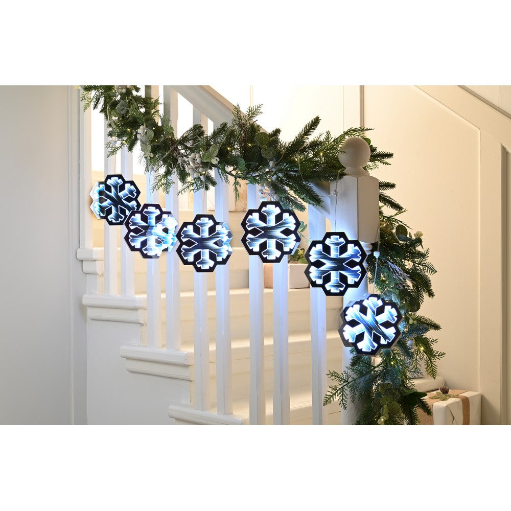 Christmas String Snowflake Light White Outdoor 336 LED - 175m