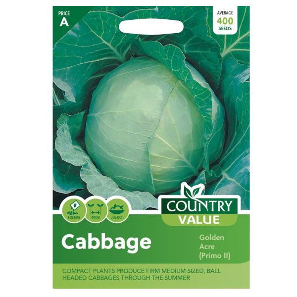 Country Value Cabbage Golden Acre Seeds