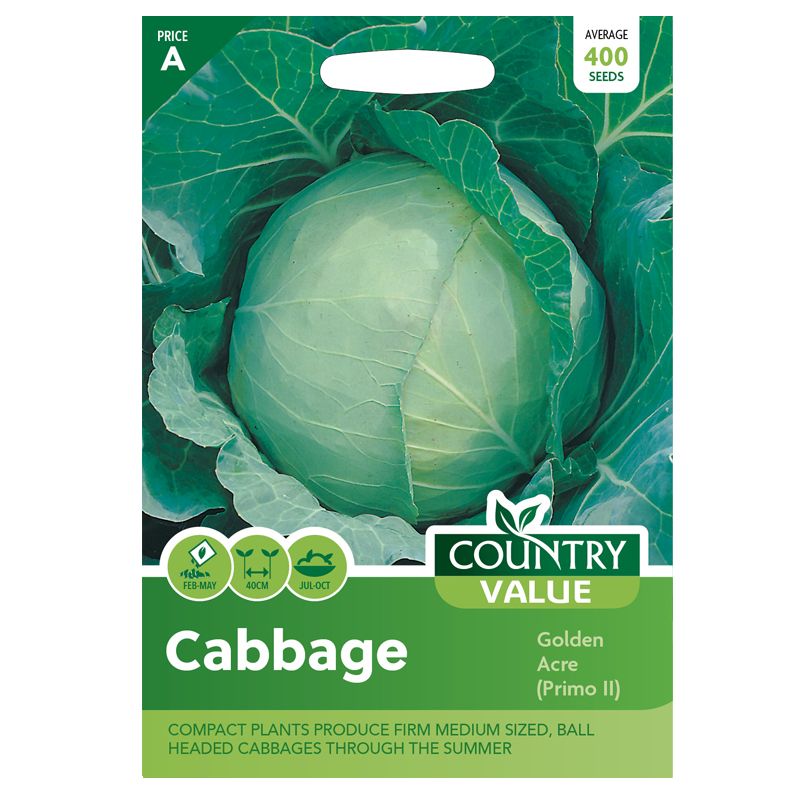 Country Value Cabbage Golden Acre Seeds