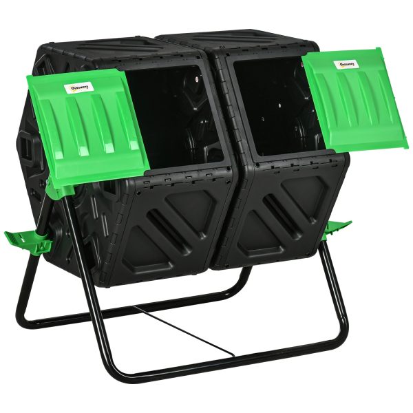 Dual Chamber Garden Compost Bin