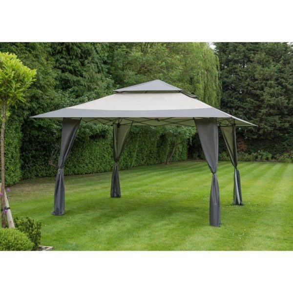 Got It Garden Gazebo by Garden Must Haves with a 4 x 4M Grey Canopy