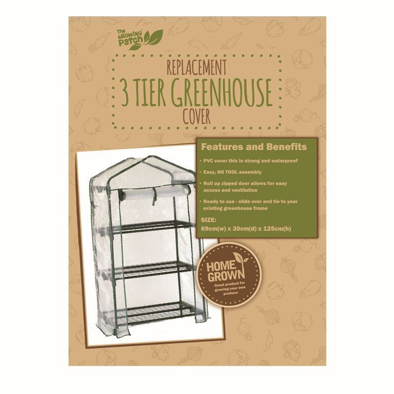 Growing Patch 3 Tier Greenhouse Cover Replacement