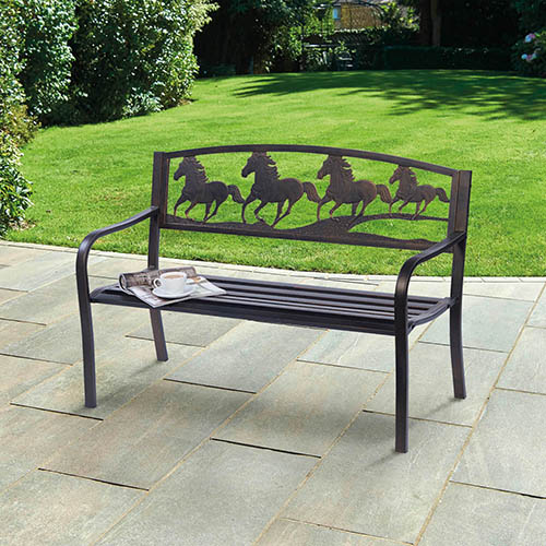 Horse Design Garden Bench