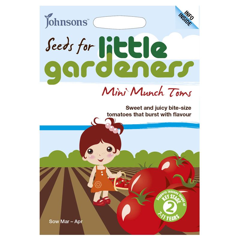 Johnsons Little Gardeners Mini Munch Toms Seeds