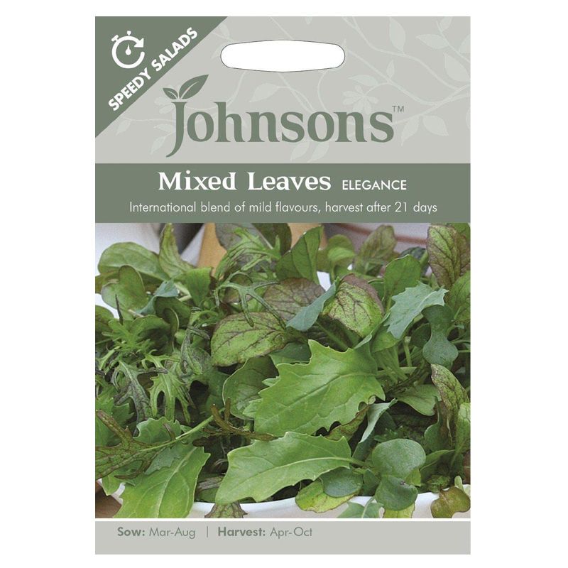 Johnsons Speedy Salads Mixed Leaves Elegance Seeds