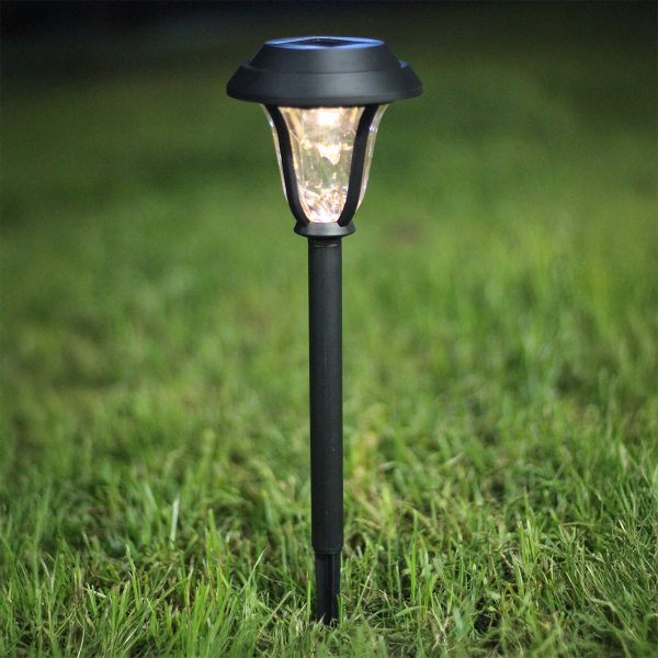 Lantern Solar Garden Stake Light Warm White LED - 43cm by Bright Garden