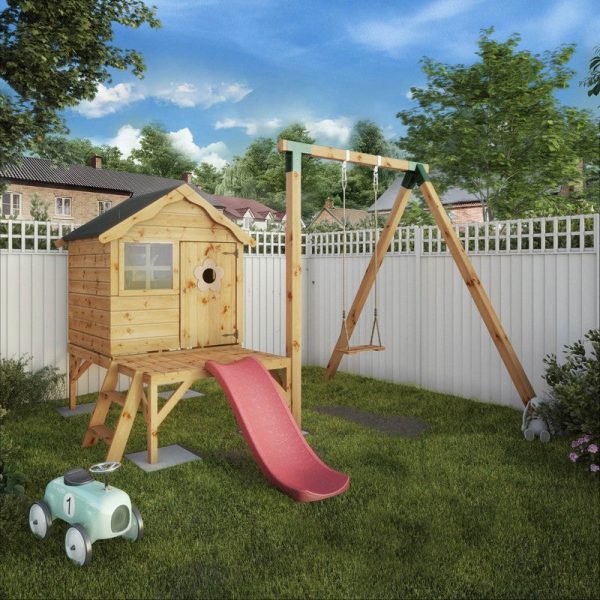 Mercia Snug 13' x 7' 3" Apex Children's Playhouse - Premium Dip Treated Shiplap