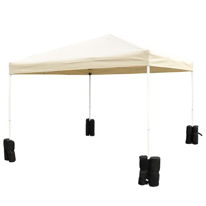 Outsunny Gazebo Weight Sand Bags Leg Weights Marquee Tent Canopy Base - 4 Pack