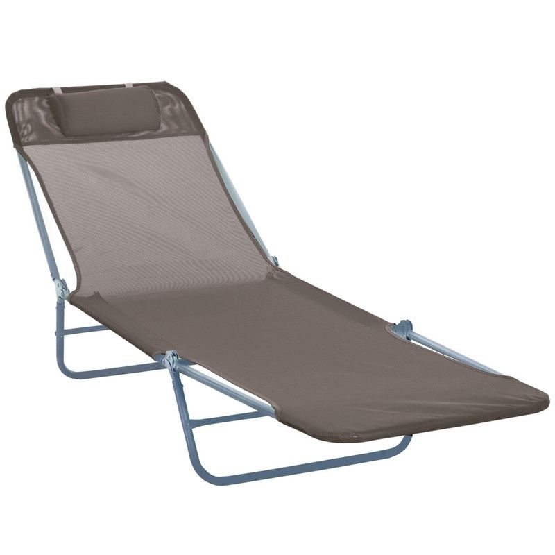 Outsunny Patio Foldable Sun Lounger