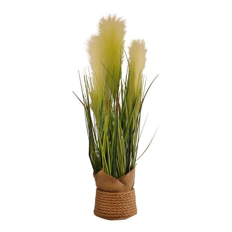 Pampas Grass Artificial Plant Green - 65cm