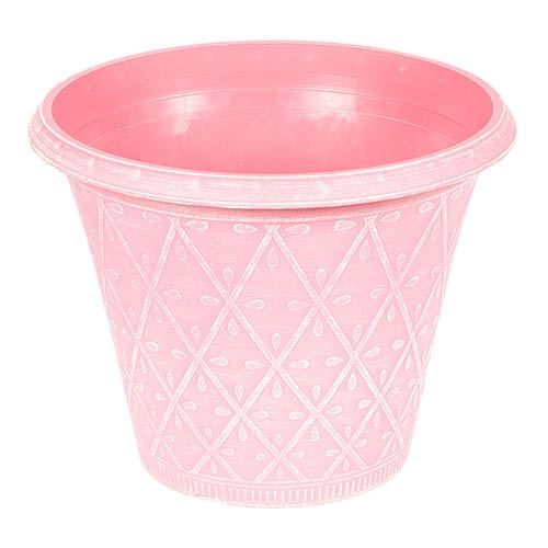 Pink Prisma Round Planter