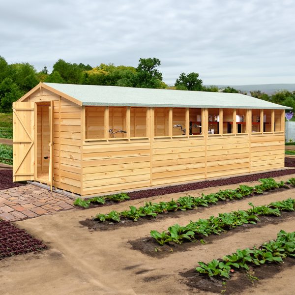Shire Ashworth 10' 3" x 20' 4" Apex Shed - Premium Dip Treated Overlap