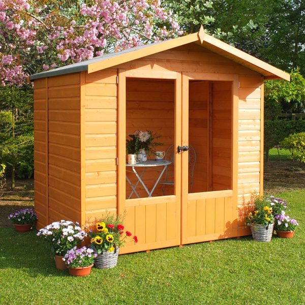 Shire Avance 6' 8" x 6' 3" Apex Summerhouse - Premium Dip Treated Shiplap