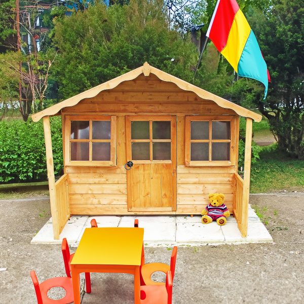 Shire Stork 6' 5" x 5' 6" Apex Children's Playhouse - Premium Dip Treated Shiplap