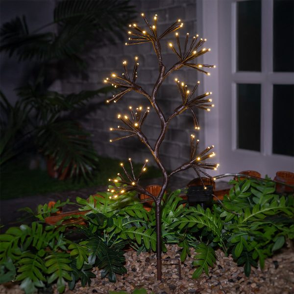 Solar Garden Light Plant 105 Warm White LED - 73.5cm by Bright Garden