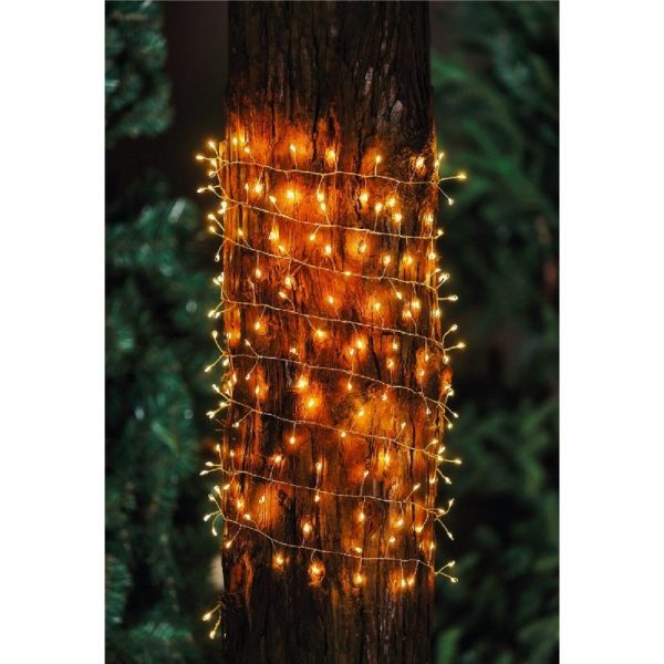 Solar Garden String Lights Decoration 240 Warm White LED - 7.7m by Bright Garden