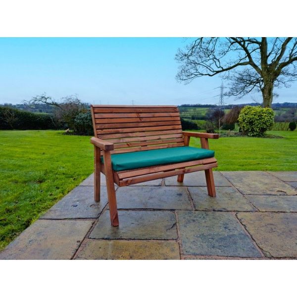 Swedish Redwood Garden Bench by Croft - 2 Seats